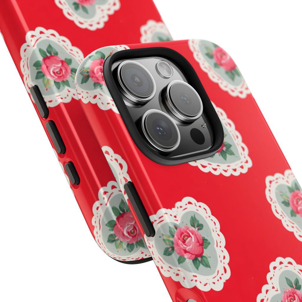 Rosy Lace iPhone Case