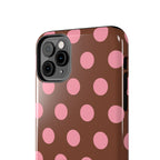 Big Polka Dot | Brown and Pink