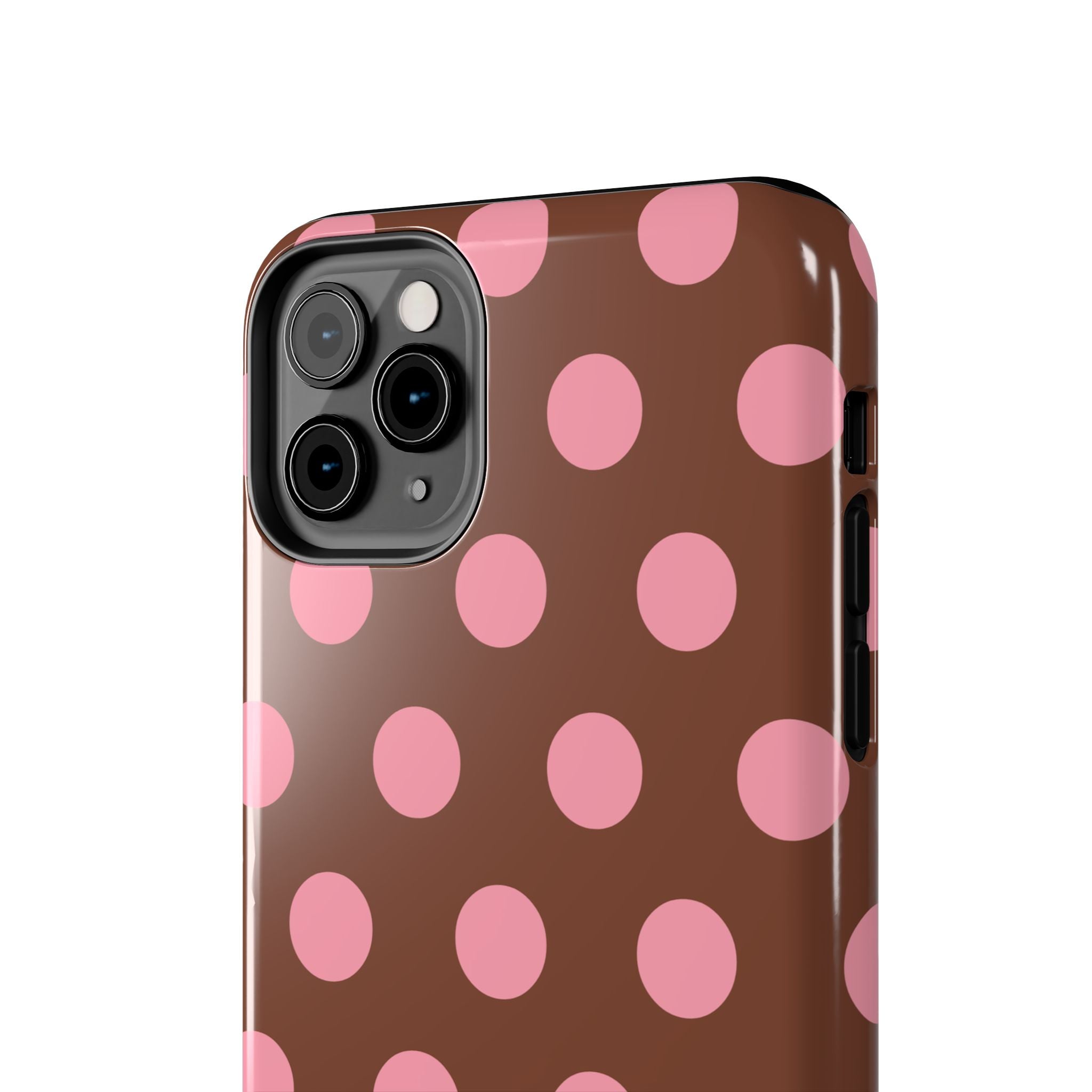 Big Polka Dot | Brown and Pink