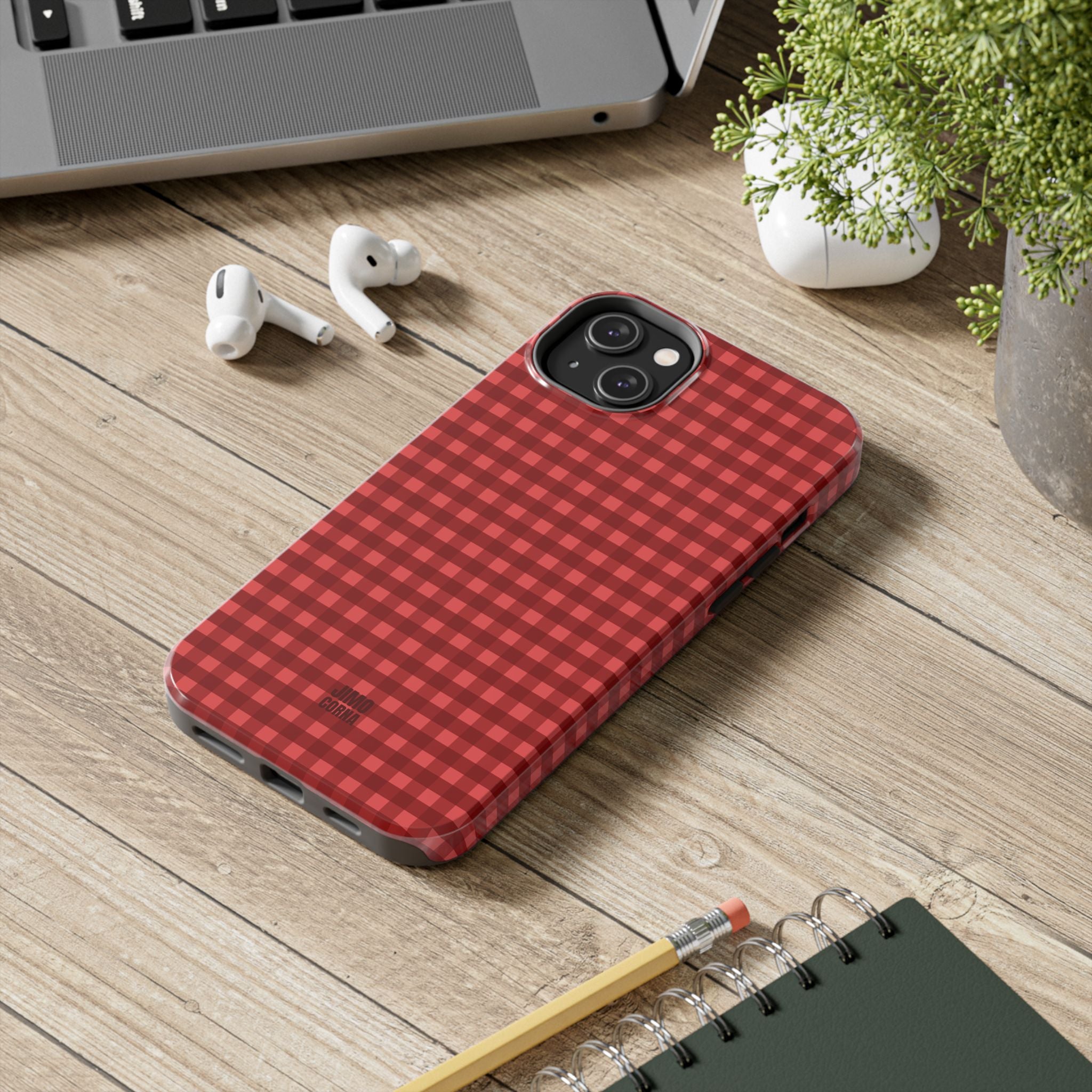 Farm Gingham iPhone Case | Red