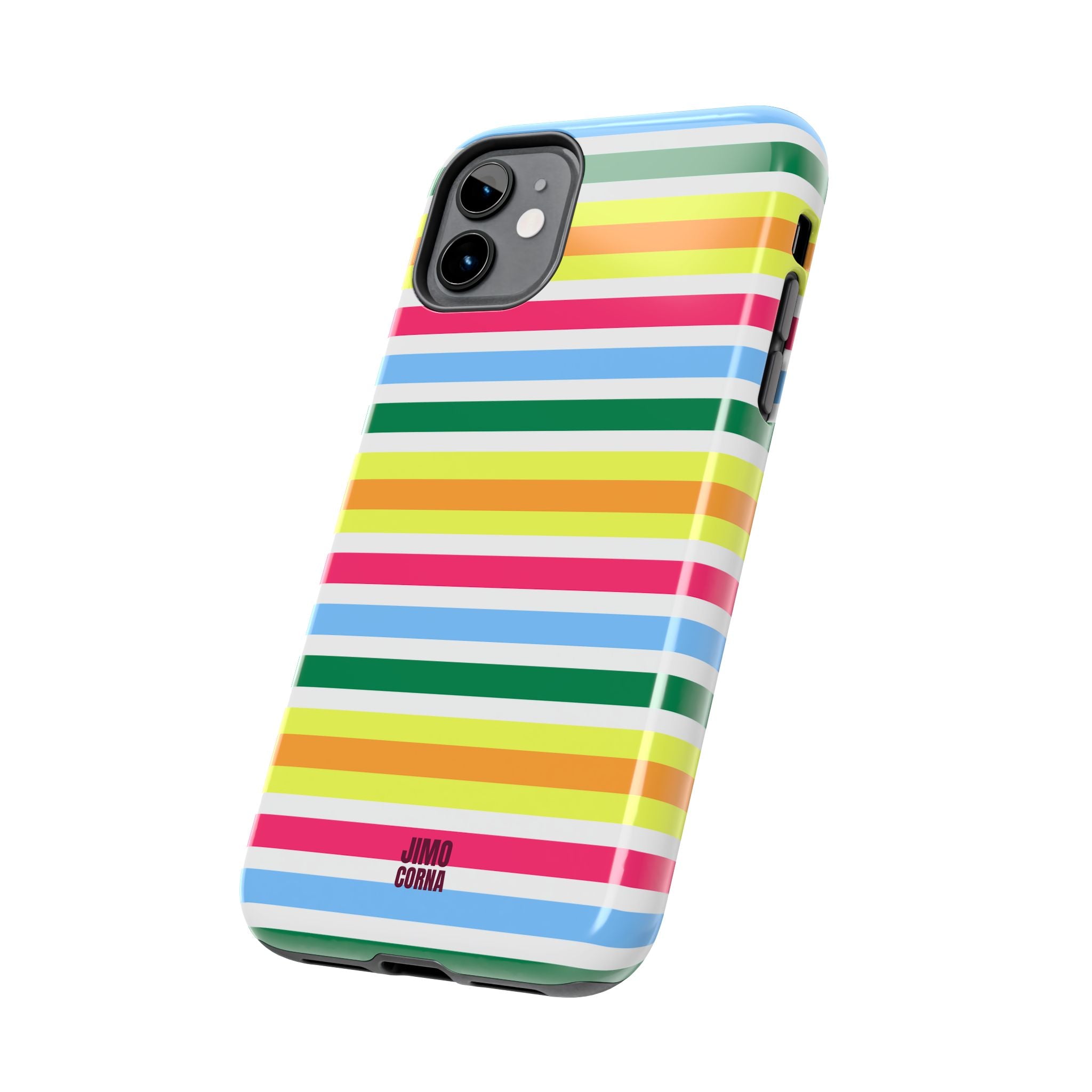 Rainbow Sorbet Stripe iPhone Case
