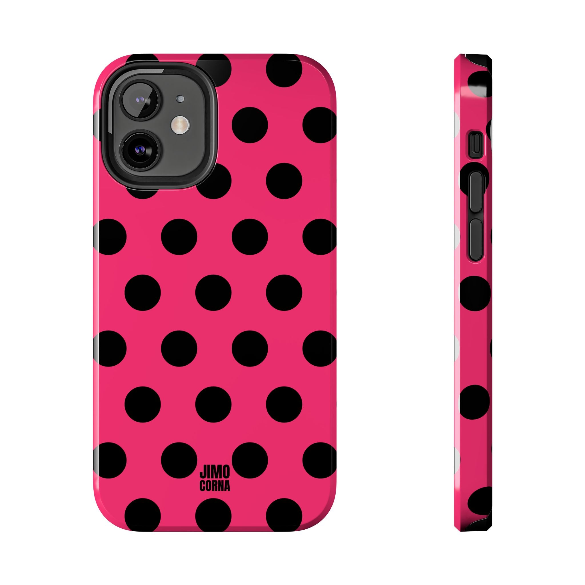 Big Polka Dot | Hot Pink and Black