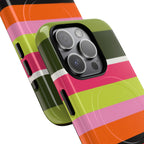 Berry Citrus Stripe MagSafe iPhone Case