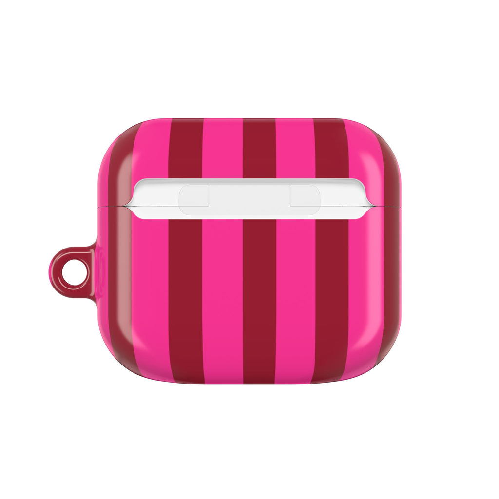Bold Stripes AirPods Case | Strawberry Burst