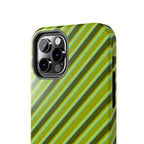 Angelina Stripes | Olive - iPhone Case