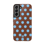 Big Polka Dot | Brown and Blue