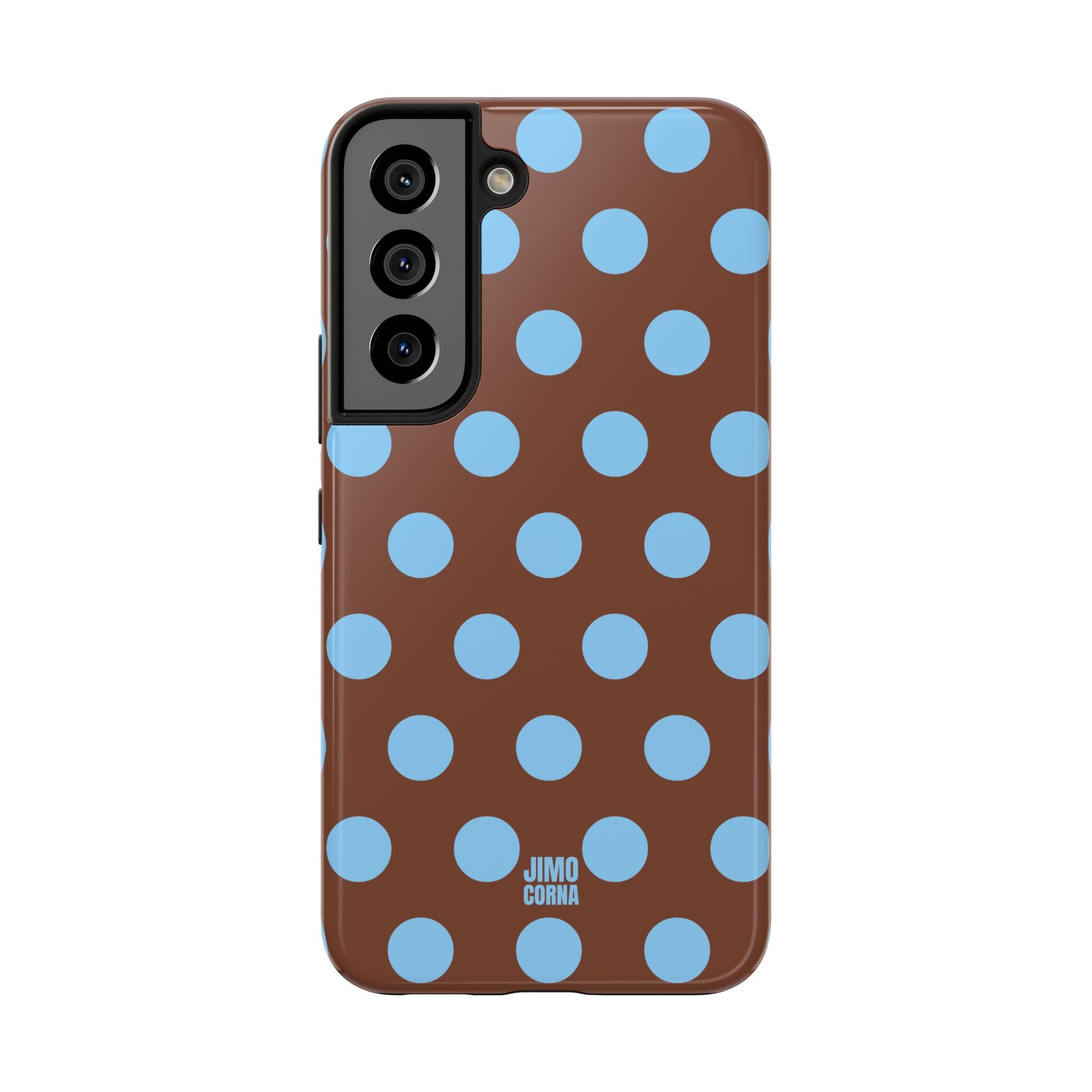 Big Polka Dot | Brown and Blue