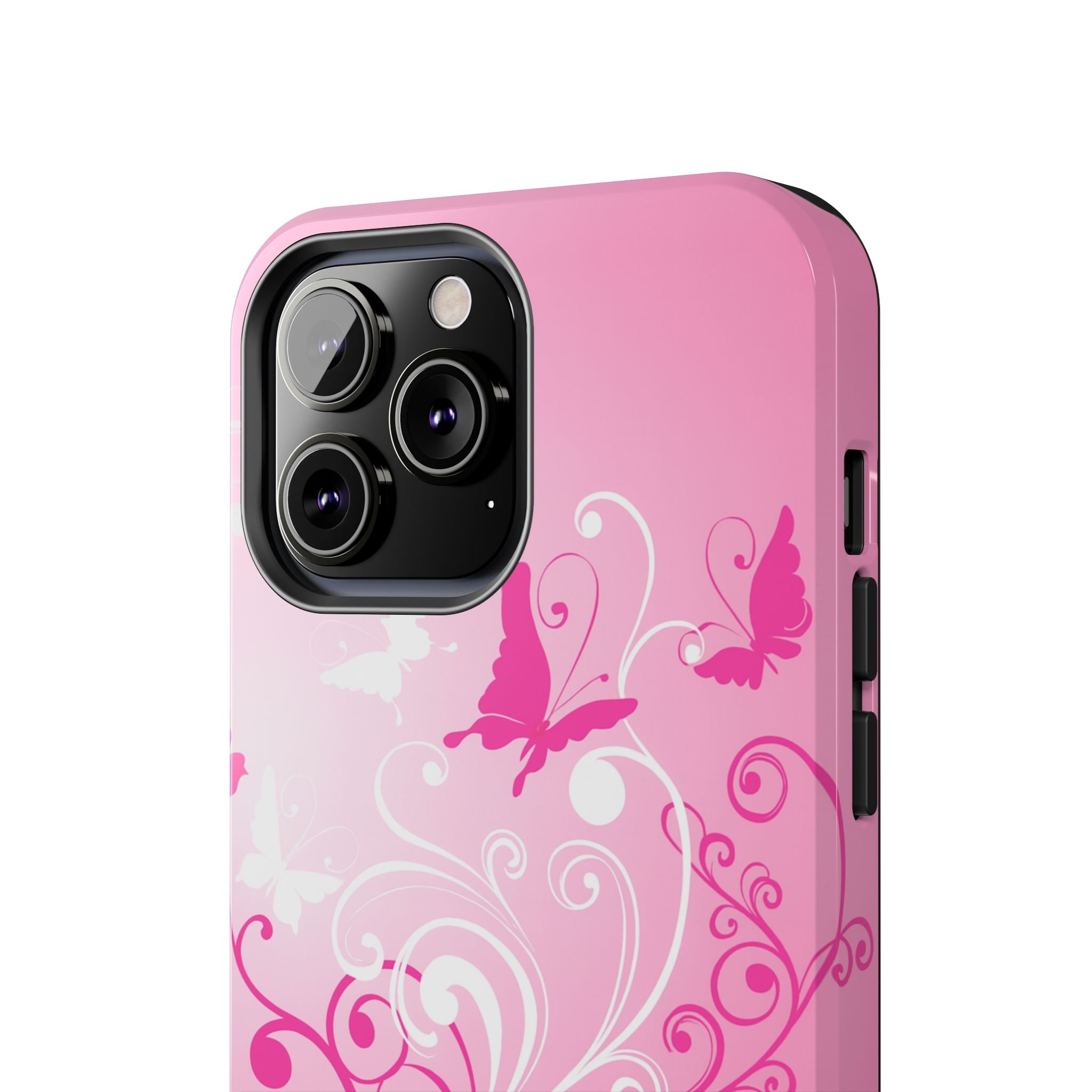 Pink Flutter Garden iPhone Case