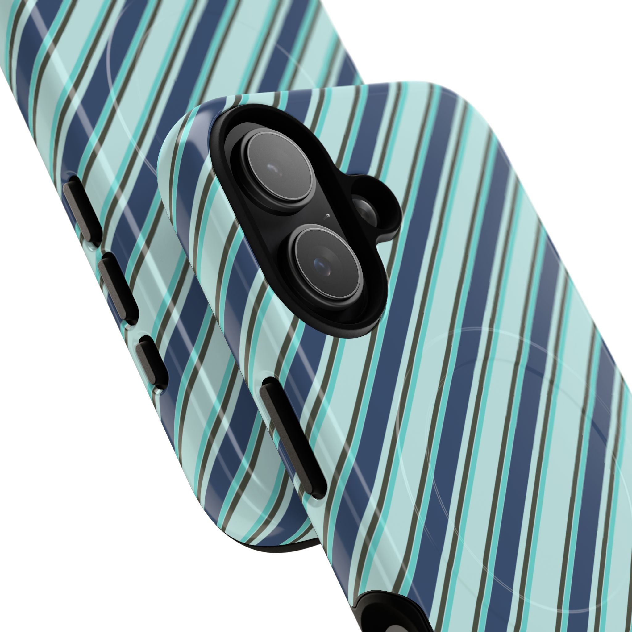 Angelina Stripes | Blue - MagSafe iPhone Case