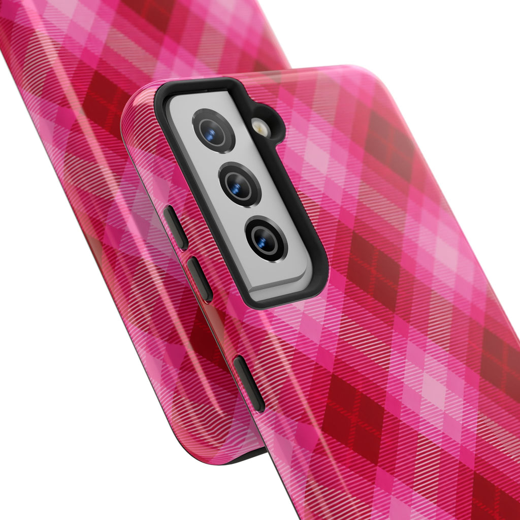 Pink Picnic Plaid Samsung Galaxy Case