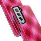 Pink Picnic Plaid Samsung Galaxy Case