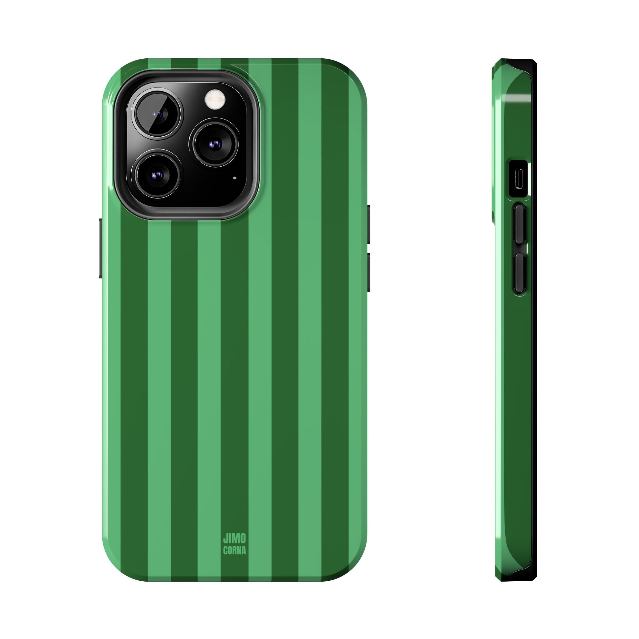 Olive Green Bold Stripes