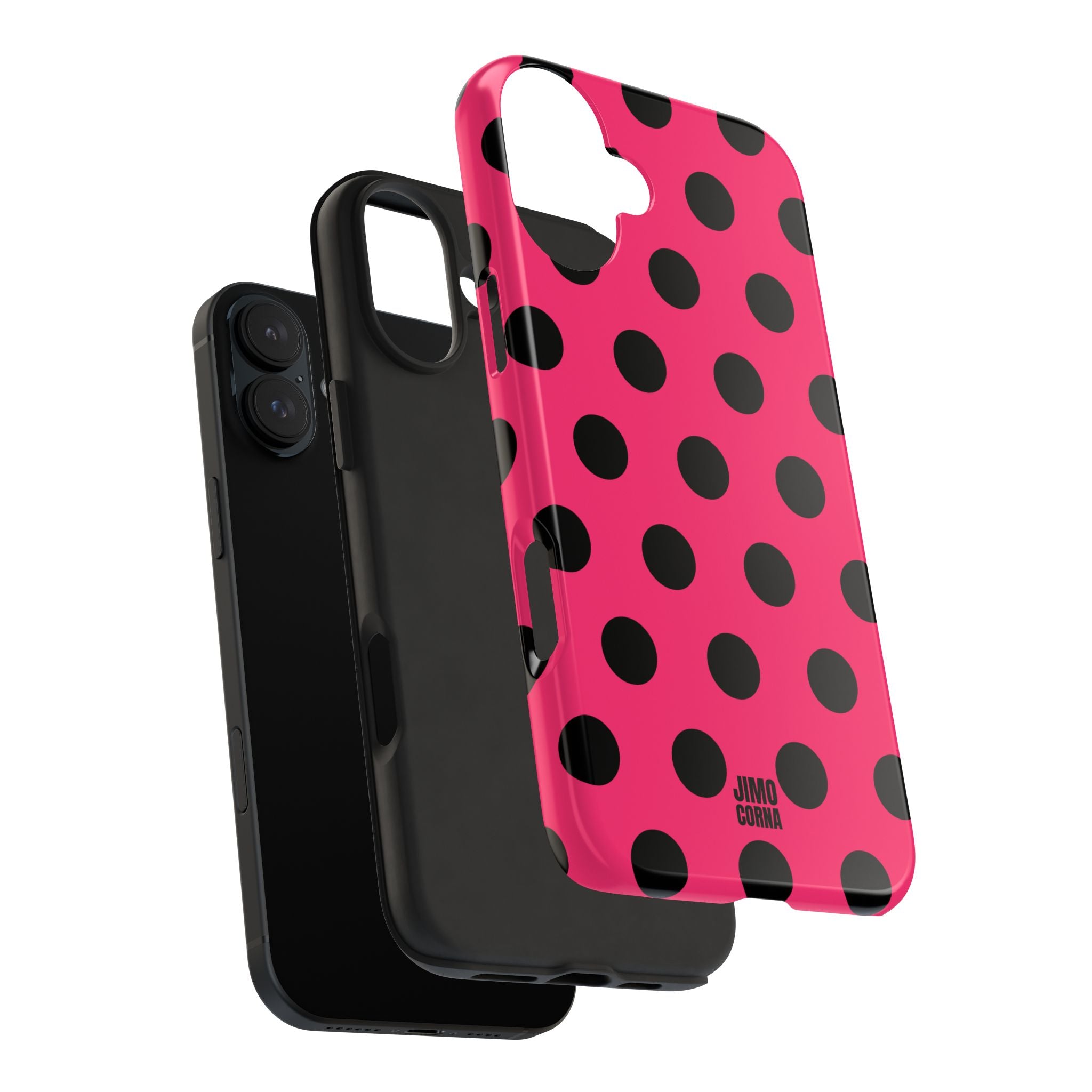 Big Polka Dot | Hot Pink and Black