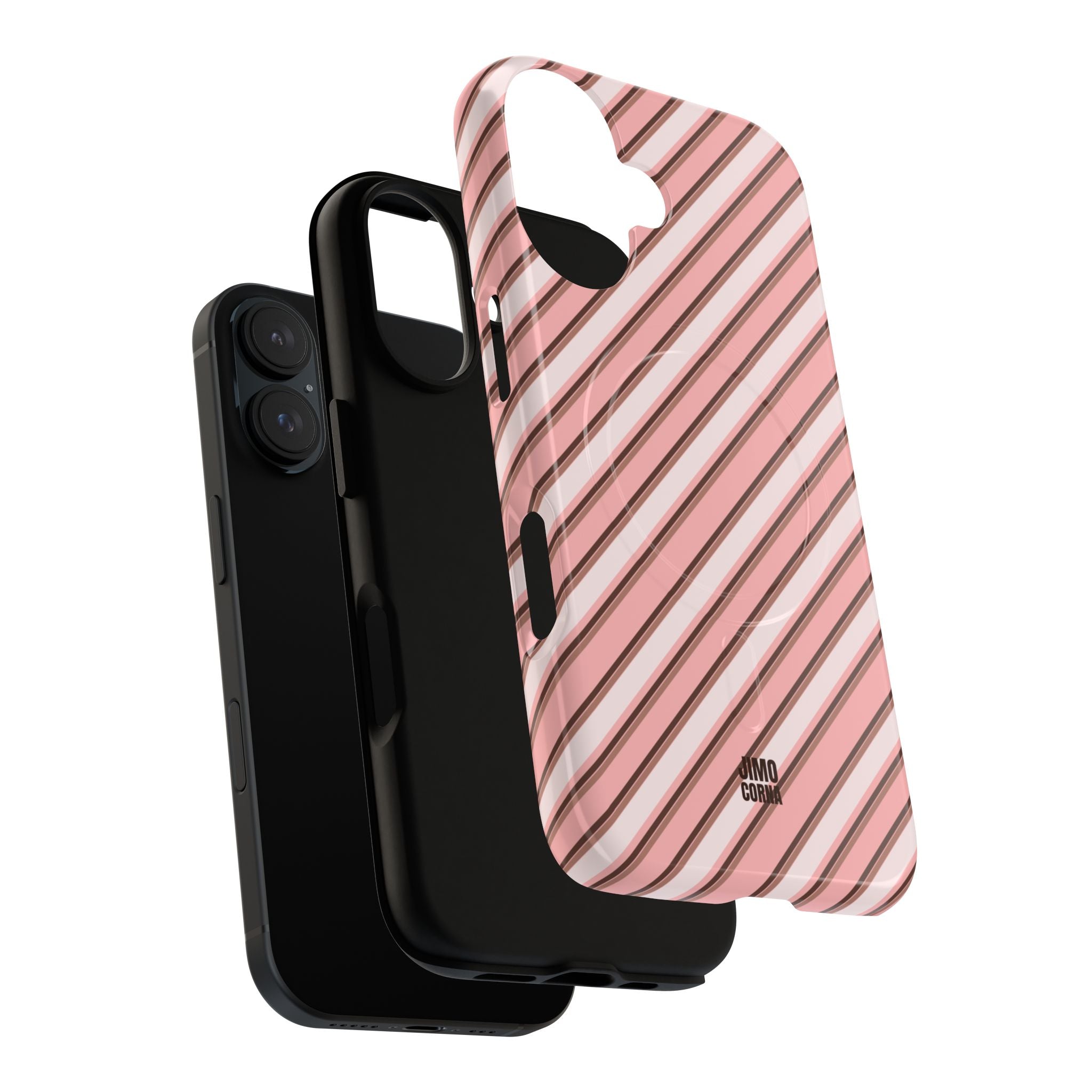 Angelina Stripes | Pink - MagSafe iPhone Case