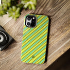 Angelina Stripes | Green - iPhone Case