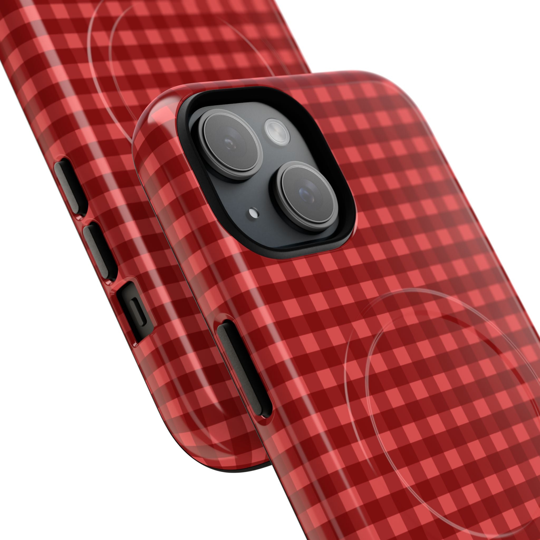 Farm Gingham MagSafe iPhone Case | Red