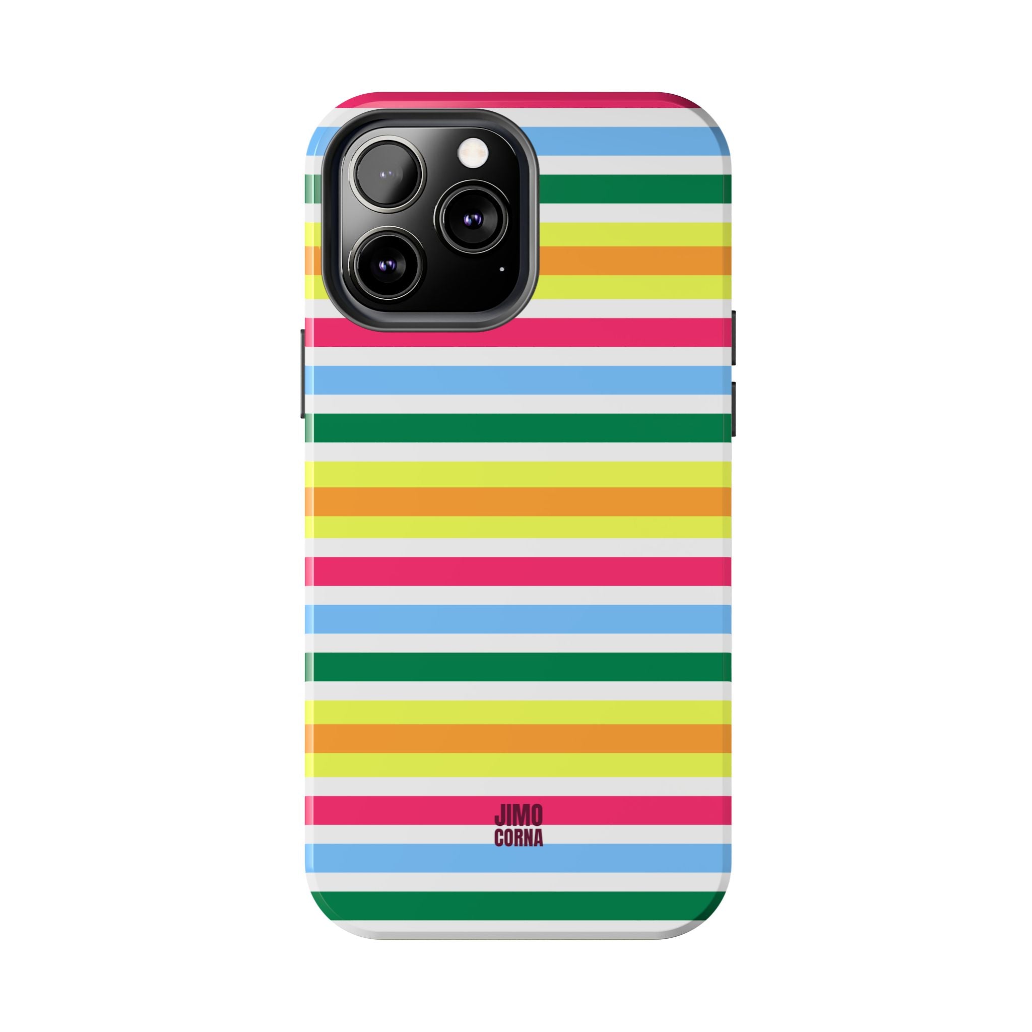 Rainbow Sorbet Stripe iPhone Case