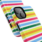 Rainbow Sorbet Stripe MagSafe iPhone Case