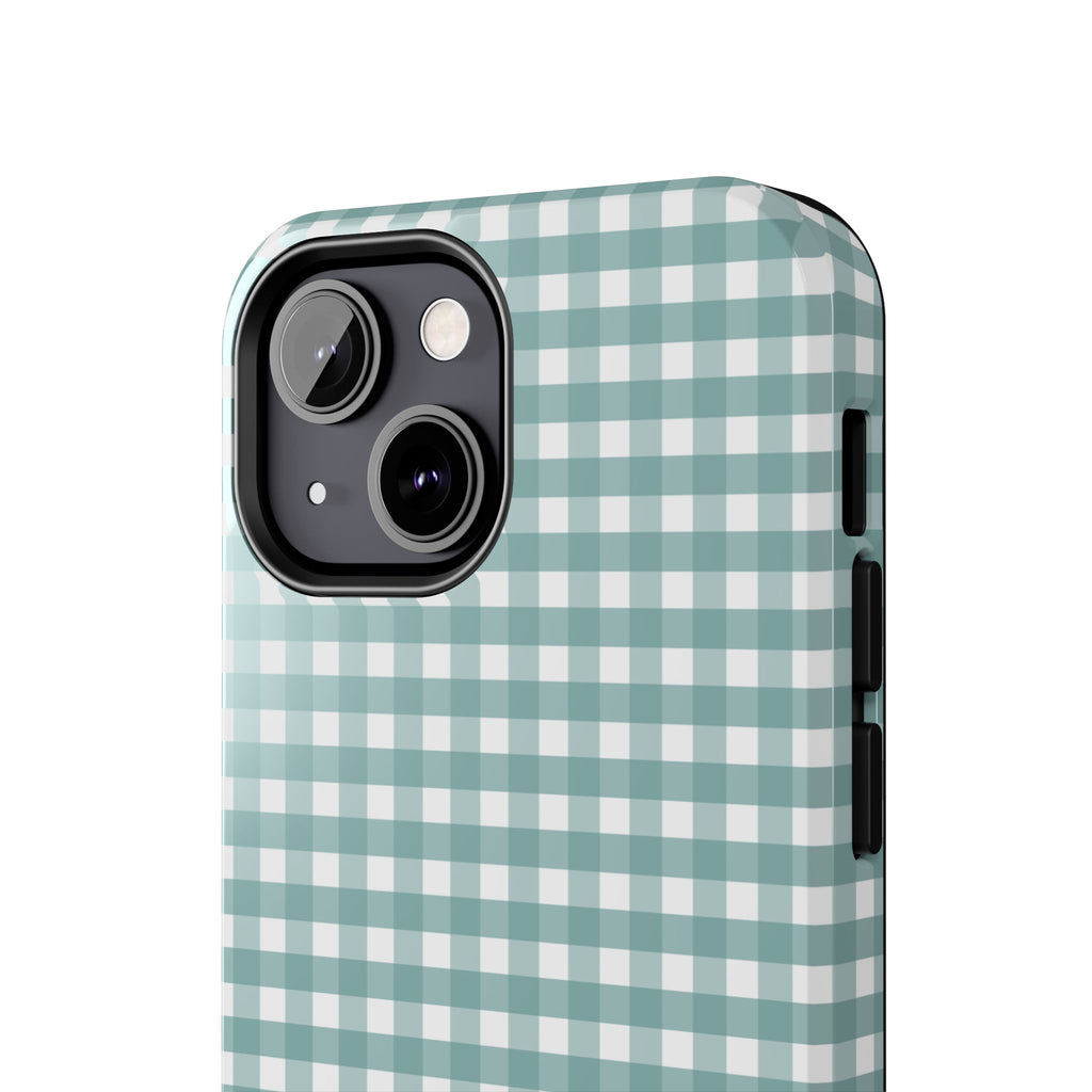 Farm Gingham iPhone Case | Blue