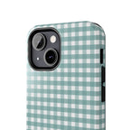 Farm Gingham iPhone Case | Blue