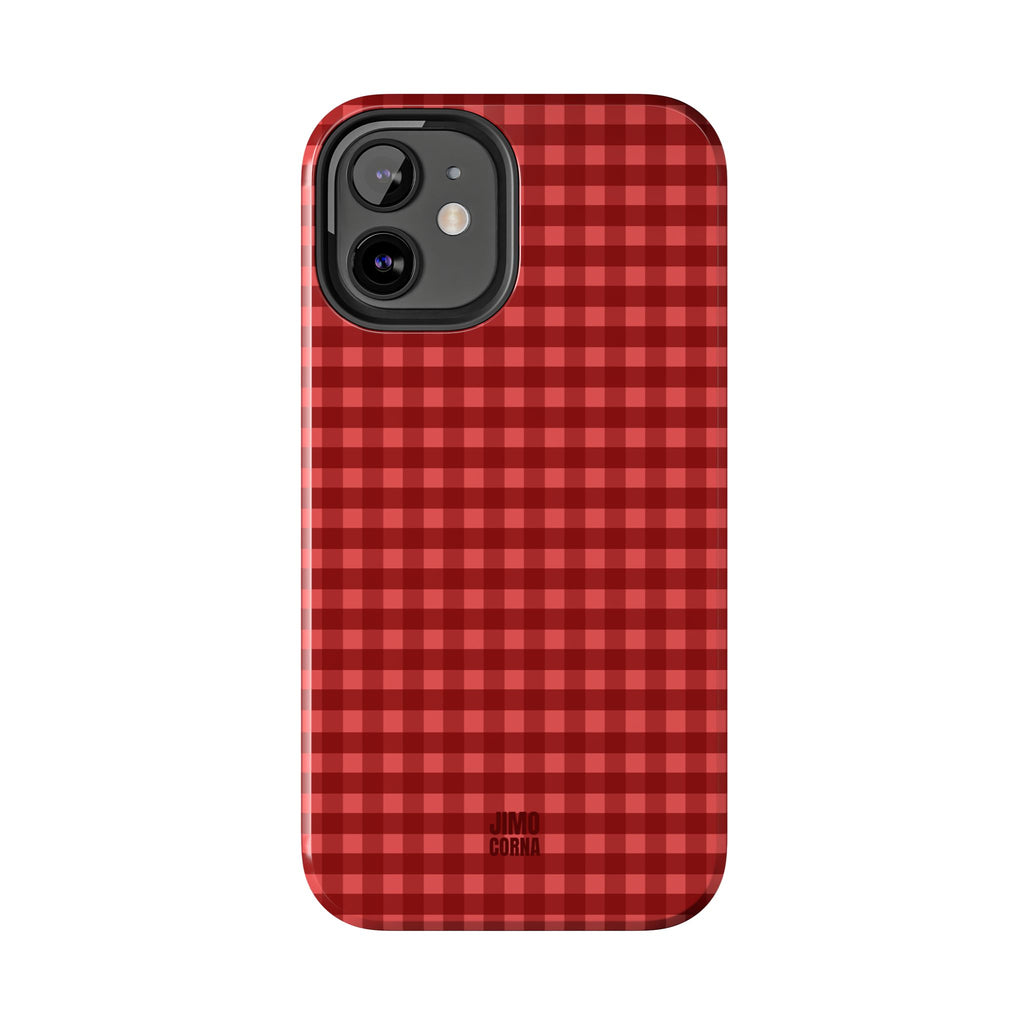 Farm Gingham iPhone Case | Red