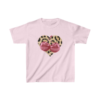 Leopard Cherry Baby Tee