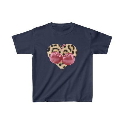 Leopard Cherry Baby Tee