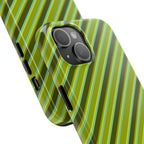 Angelina Stripes | Olive - iPhone Case