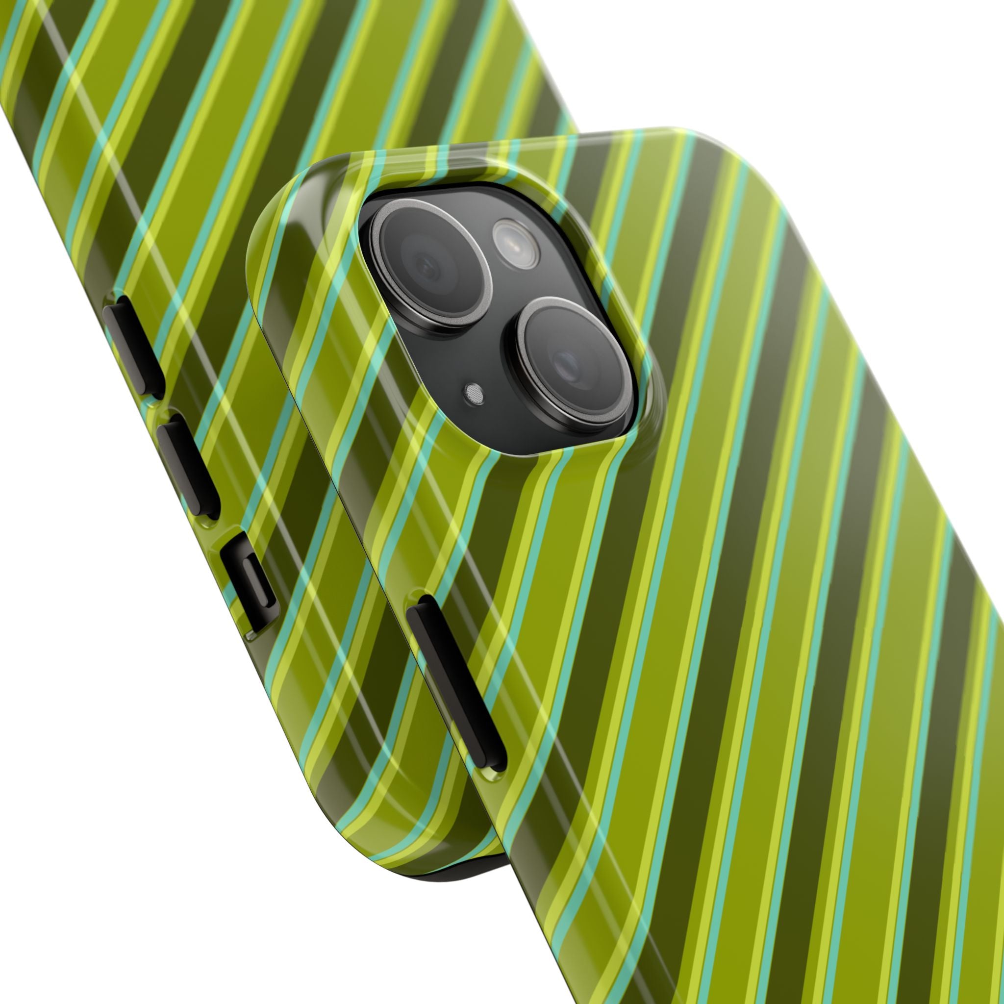 Angelina Stripes | Olive - iPhone Case