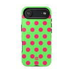 Big Polka Dot | Green and Pink