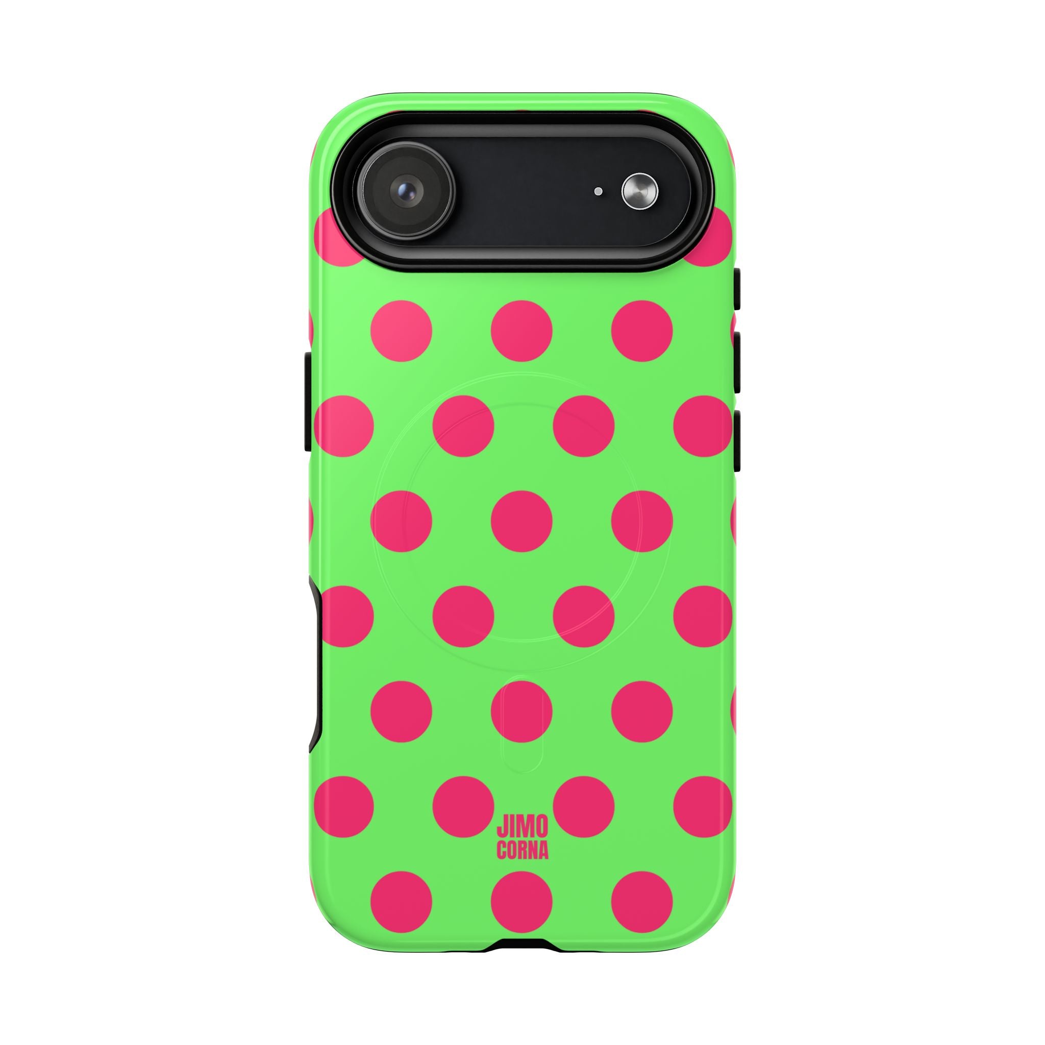 Big Polka Dot | Green and Pink