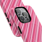 Angelina Stripes | Hot Pink - MagSafe iPhone Case