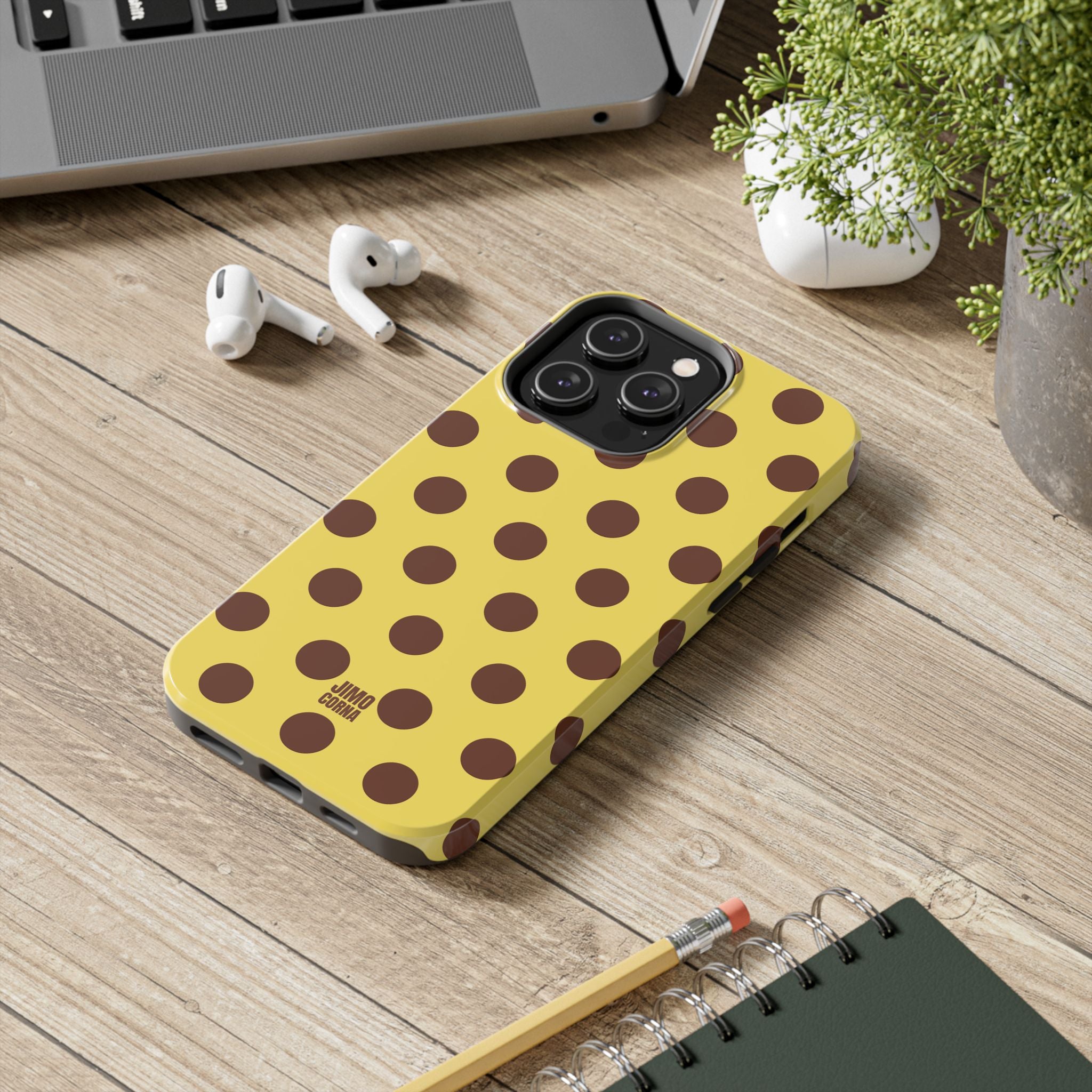 Big Polka Dot | Yellow and Brown