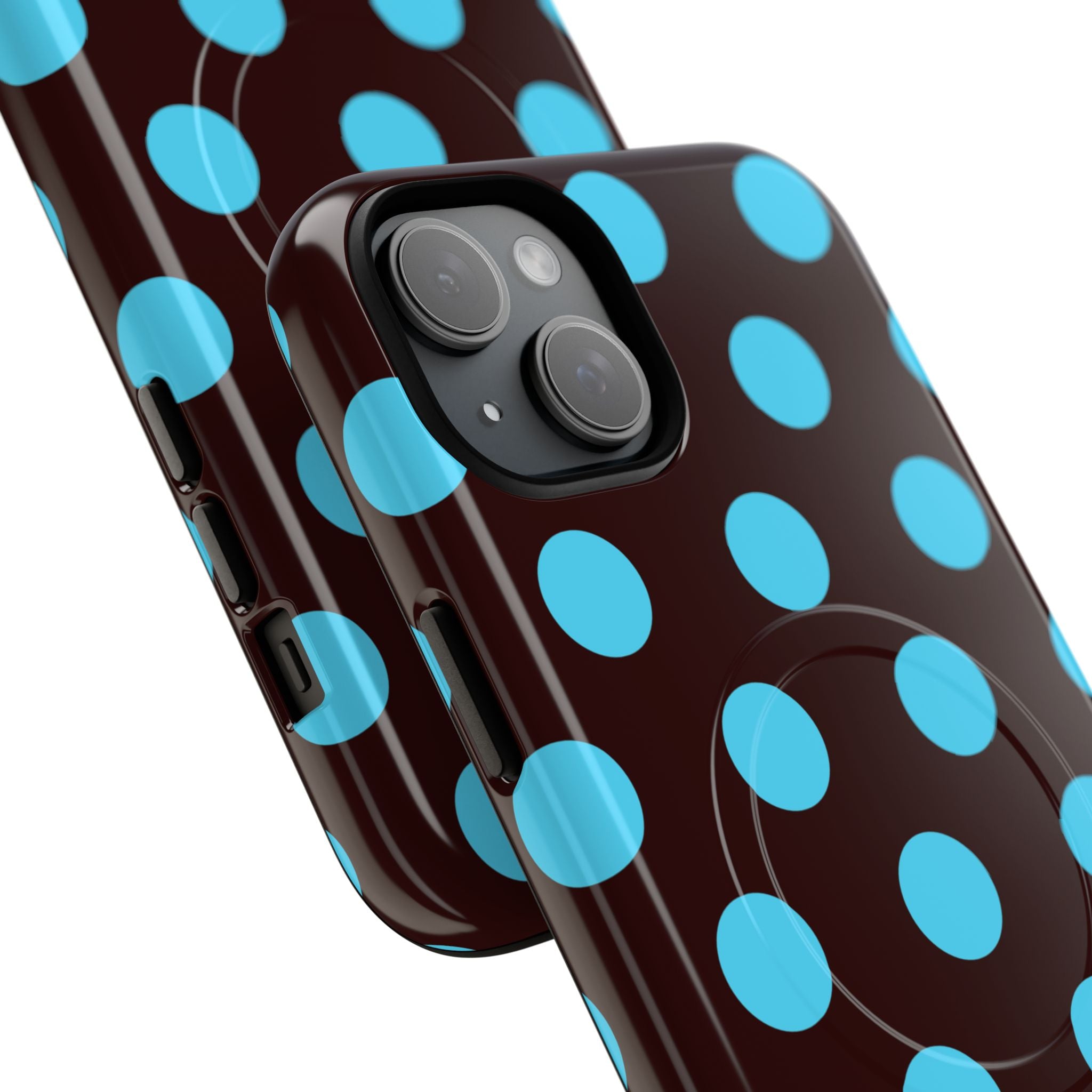 Big Polka Dot | Brown and Blue