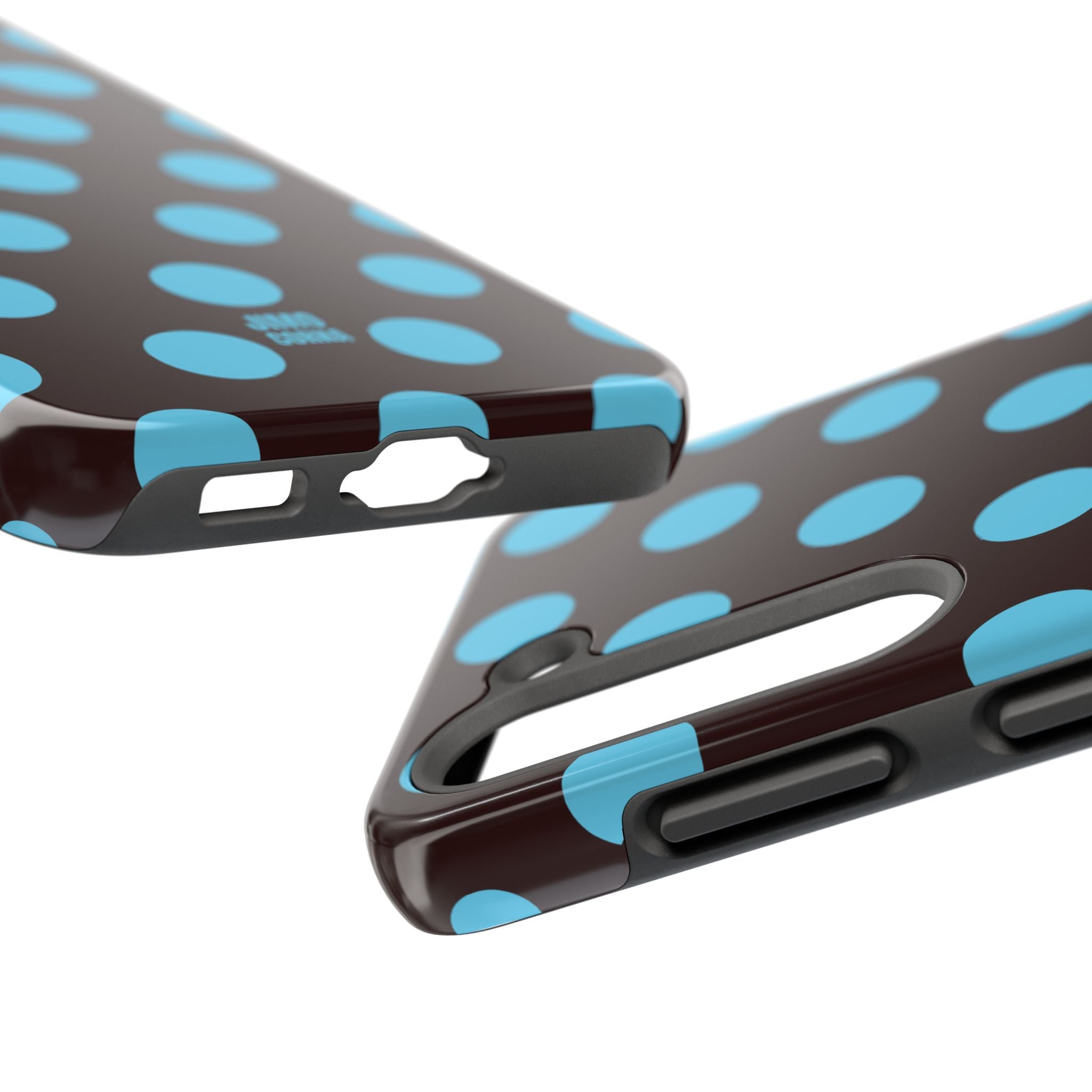 Big Polka Dot | Brown and Blue