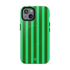 Bold Stripes MagSafe iPhone Case | Olive Green