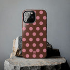 Big Polka Dot | Brown and Pink