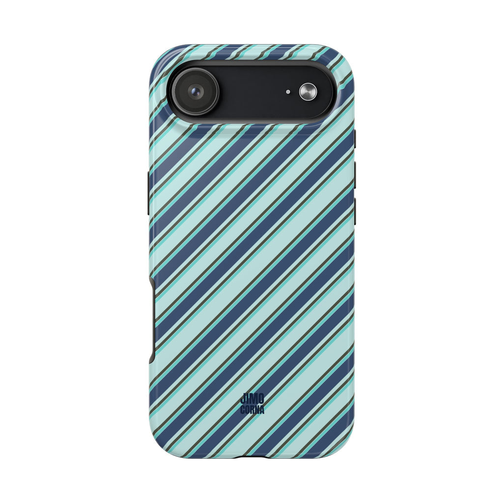 Angelina Stripes | Blue - iPhone Case