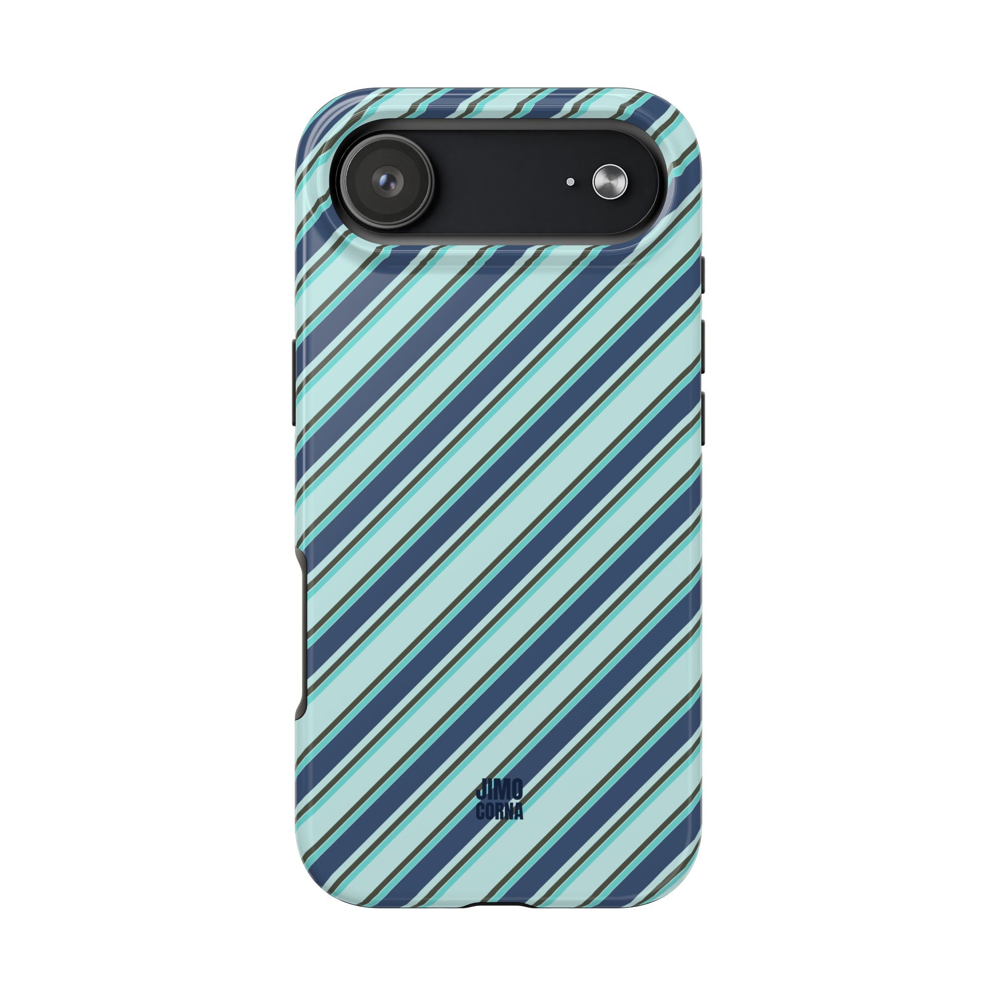 Angelina Stripes | Blue - iPhone Case