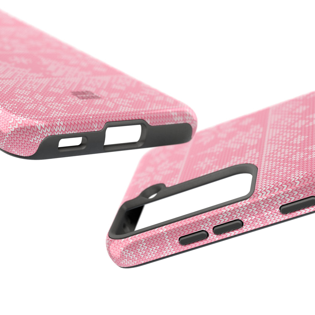 Holiday Knit | Pink Samsung Galaxy Case
