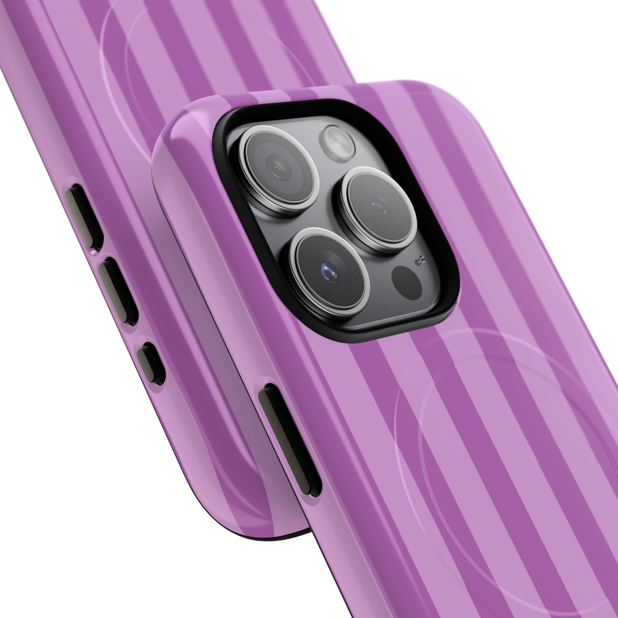 Bold Stripes MagSafe iPhone Case | Plum