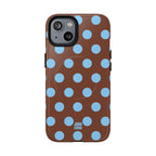 Big Polka Dot | Brown and Blue