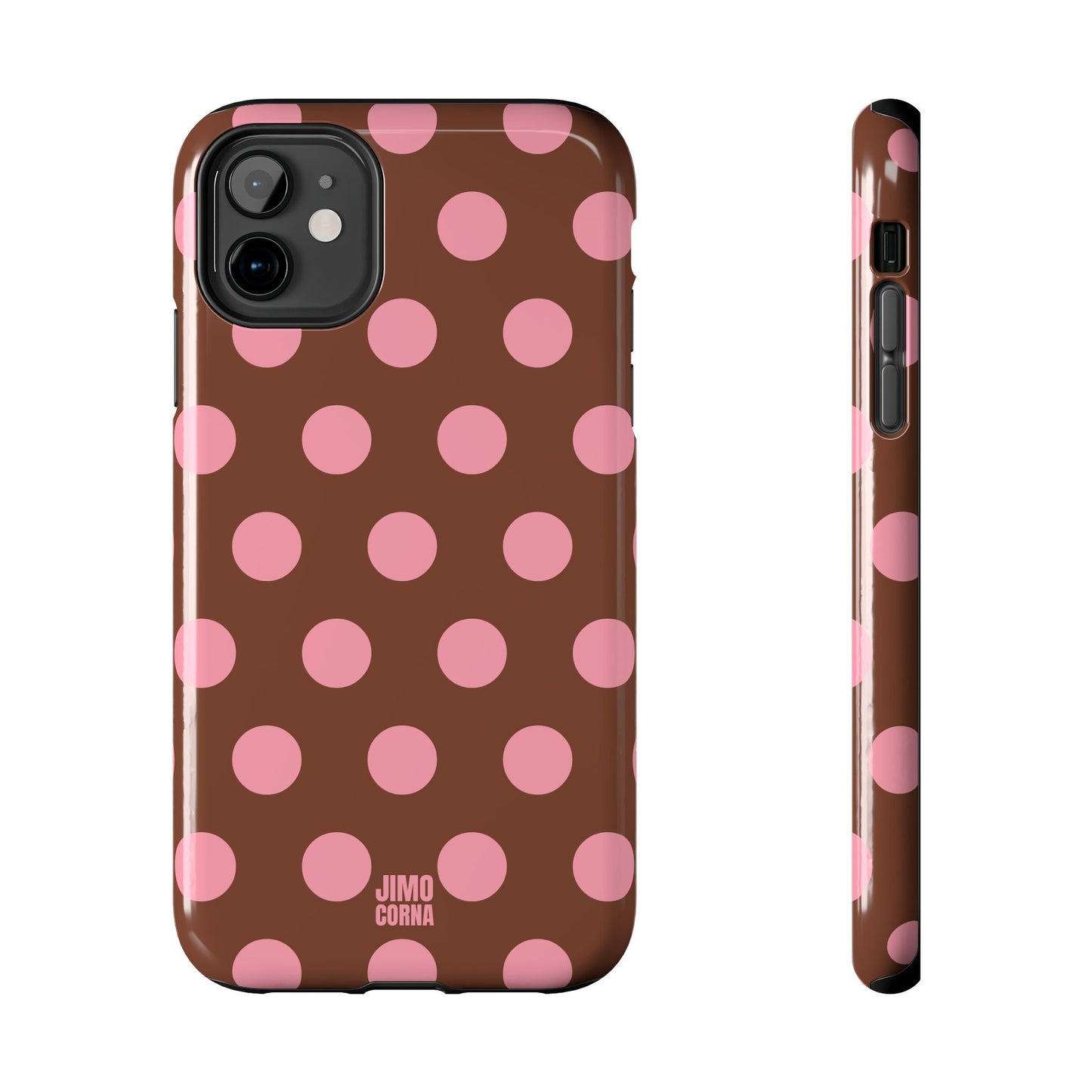 Big Polka Dot | Brown and Pink