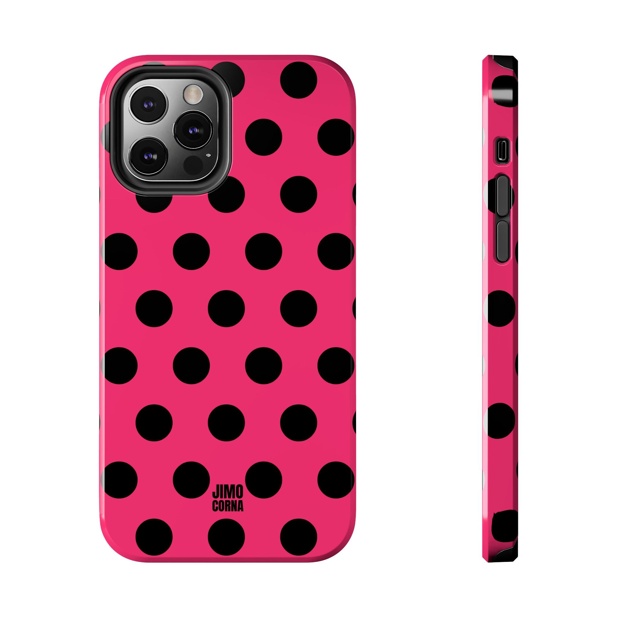 Big Polka Dot | Hot Pink and Black