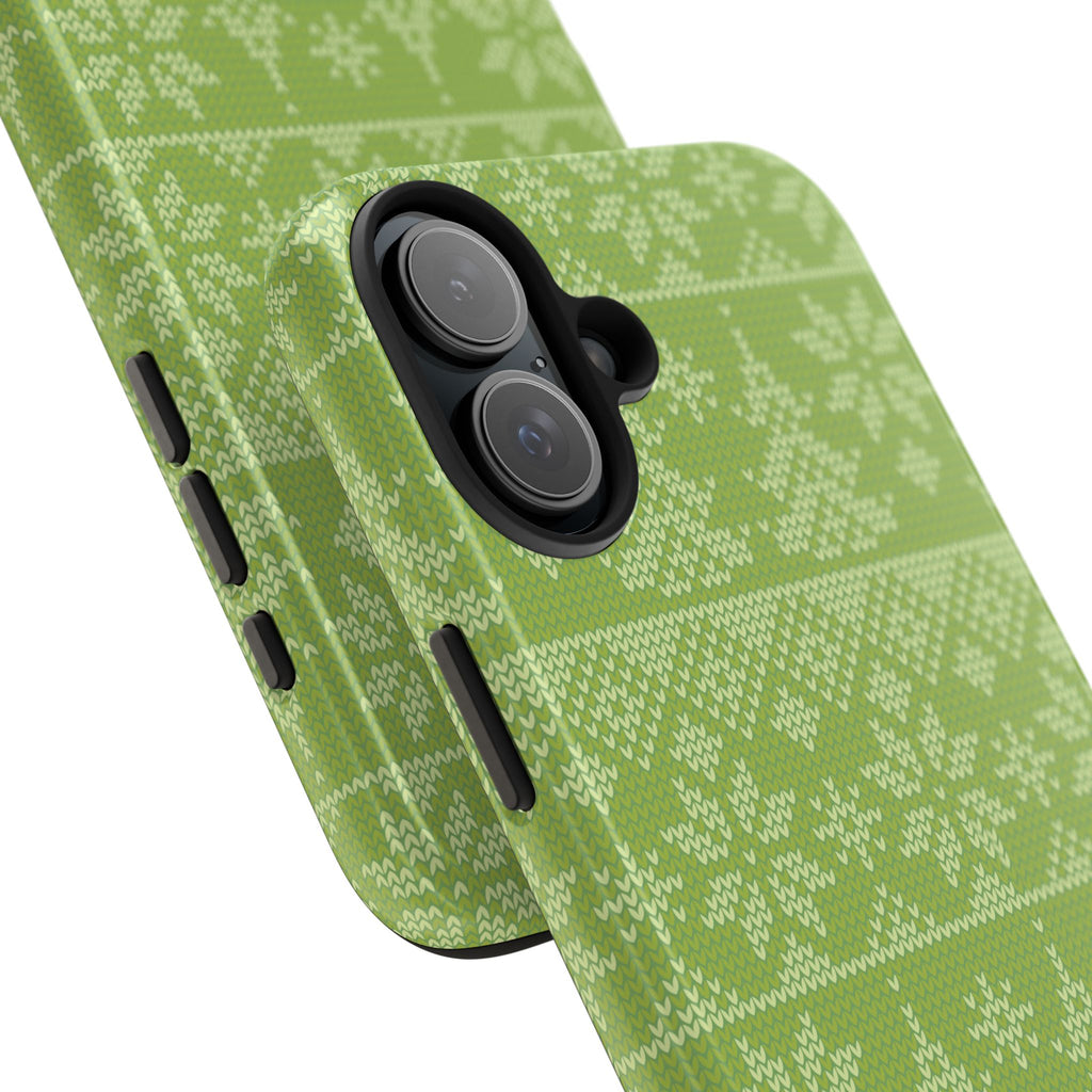 Holiday Knit | Green iPhone Case