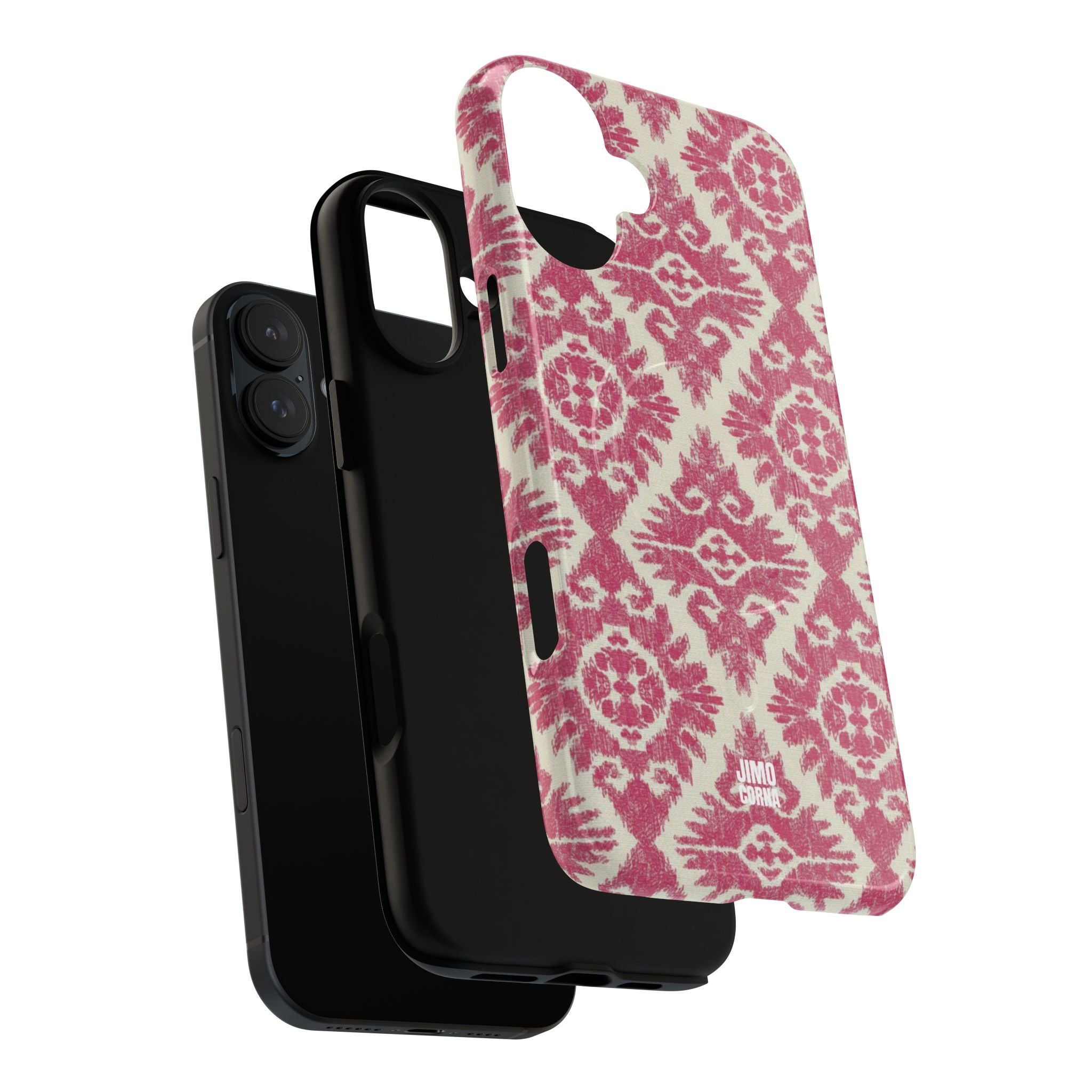 Damask MagSafe iPhone Case | Pink