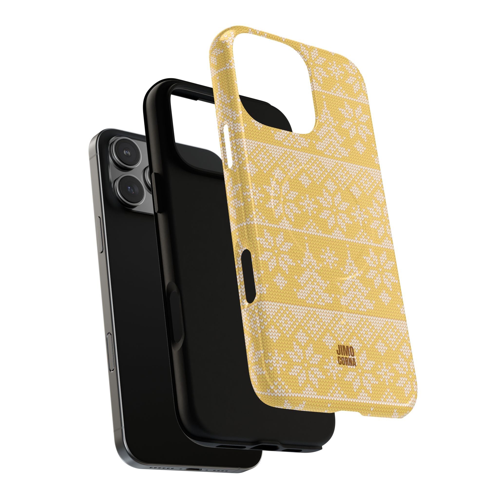 Holiday Knit | Yellow MagSafe iPhone Case