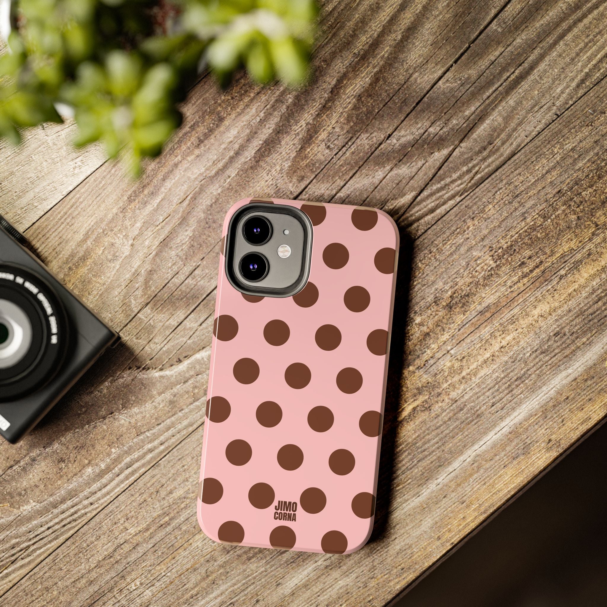 Big Polka Dot | Pink and Brown