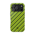 Angelina Stripes | Olive - iPhone Case