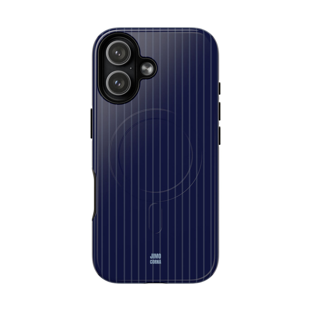 Navy Blue Soft Stripes